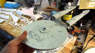 REVELL USS ENTERPRISE JJPRISE MODEL KIT REVIEW [upl. by Ydderf]