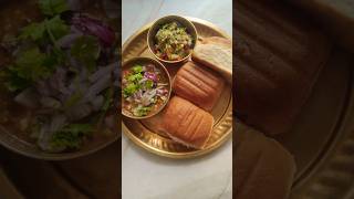 Healthy lunch at home today misal Pav and guacamole avocado misalpav misalpavrecipe lunchthali [upl. by Lupee]