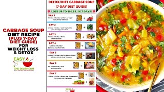 Cabbage Soup Diet Recipe for Weight Loss amp Detox [upl. by Brett]