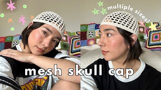 crochet cap tutorial  easy crochet mesh cap in 2 hours [upl. by Ahsinyt541]