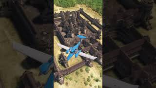 Angkor Wat from Above msfs2020 aviation landing takeoff flightsimulator flight aerial drone [upl. by Ibson150]