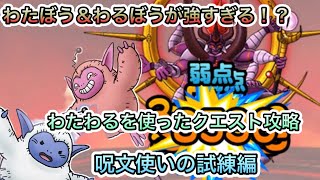 DQMSLわたぼう＆わるぼうが強すぎる！？わたわるを使ったクエスト攻略 〜呪文使いの試練皆伝〜スーパーライトドラクエ [upl. by Kurman]