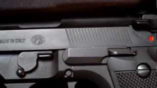 quotWE Beretta M92fsquot  M9  with Official Markings Airsoft Gun [upl. by Geraldina]