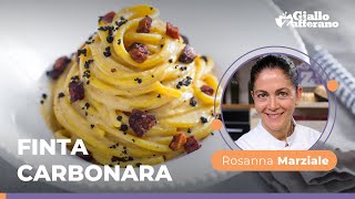 FINTA CARBONARA allo ZAFFERANO della chef stellata Rosanna Marziale😋🥓✨🧅 [upl. by Itsym695]