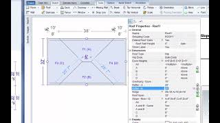 Roof Sketch  Hip Roof w One Extension [upl. by Grous350]