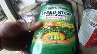 spectracide weed killer crabgrass killer review [upl. by Annahsat]