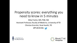 Propensity scores Everything you need to know in 5min [upl. by Osnola]