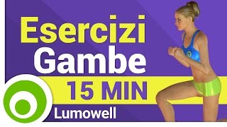 Esercizi per le Gambe a Casa  Dimagrire e Rassodare [upl. by Notniw]