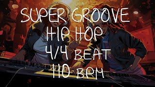 44 Drum Beat  110 BPM  HIP HOP SUPER GROOVE [upl. by Ax]