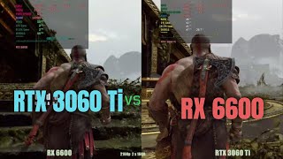 3060ti vs rx 6600 4k gaming [upl. by Galitea]