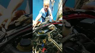 toyota conquest replace alternator pulleyamp serpentine belt [upl. by Wheelwright715]