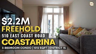 Singapore Condo Property Home Tour  Coastarina  3 Bedroom 1012 sqft  District 15 [upl. by Deering953]