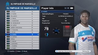 Olympique Marseille PES 2017 squad and faces [upl. by Frost]