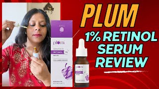 Plum Retinol 1 Face Serum Review Best Retinol Serum [upl. by Aicelet156]