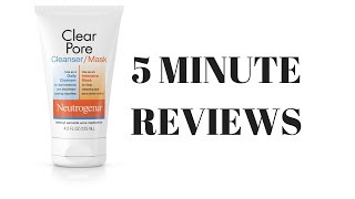 Neutrogena clear pore face mask and wash REVIEW [upl. by Kavanagh]