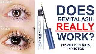 HOW TO GROW LONG LASHES  Revitalash Review [upl. by Galligan860]