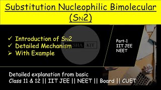 SN2 in detail  Substitution Nucleophilic Bimolecular reaction  Complete mechanism explained A003 [upl. by Neelyaj]