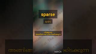 Sparse Pronunciation And meaning in malayalam For Kerala PSC [upl. by Alegre415]