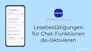 Lesebestätigungen für ChatFunktionen aktivieren oder deaktivieren  Samsung Android 14  One UI 6 [upl. by Gagnon]