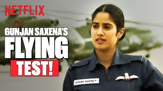 Janhvi Kapoor Takes the DO OR DIE Flying Test in GunjanSaxena  Netflix India [upl. by Koren950]