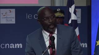 Discours de George Weah au Cnam [upl. by Ruamaj487]