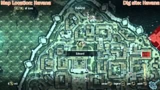 Assassins Creed 4 Black Flag Buried Chests locations [upl. by Kavita160]