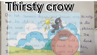 Thirsty crow story English storystory kidslearning [upl. by Marigold]