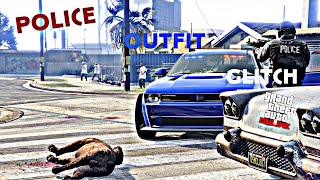 HOW TO GET A POLICE OUTFIT GLITCH IN GTA 5 ONLINE [upl. by Sawyor]