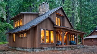 Cabin House Ideas  2 Storey Wooden House Design [upl. by Adnoel174]