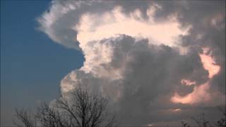 Dallas Thunderstorm March 27 2014 Time lapse [upl. by Tamanaha320]