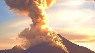 La espectacular explosión del Volcán de Colima 5 octubre 2015 vista desde Laguna de Carrizalillo [upl. by Letisha]