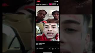 Flyysoulja and redd4x beef with gangster on ig live [upl. by Adihaj]