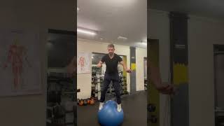 LomachenkoUsyk 3 coin catch whilst balancing on swissball [upl. by Merwin]