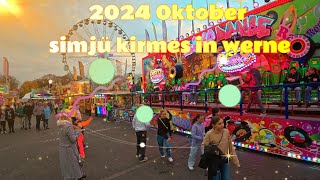 Simjü Kirmes in Werne im Jahr 2024 Die aufregendsten Fahrgeschäfte auf der DJI [upl. by Bowrah234]