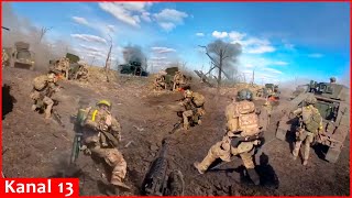 “F…g Russians” Footage of US Canadian volunteers attacking Russians alongside Ukrainian fighters [upl. by Budding]