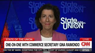 Commerce Secretary Gina Raimondo Addresses Her Visit To China After They Hacked Her Email Account [upl. by Nyre]