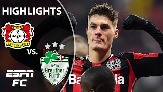 Schick scores FOUR as Leverkusen destroys Greuther Furth 71  Bundesliga Highlights  ESPN FC [upl. by Nimajaneb]