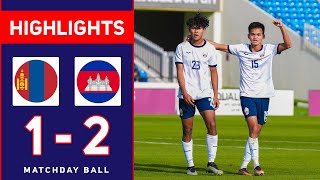 HIGHLIGHTS  Mongolia vs Cambodia 12  AFC U23 Asian Cup 2023 កម្ពុជា vs ម៉ុងហ្គោលី [upl. by Nazarius973]