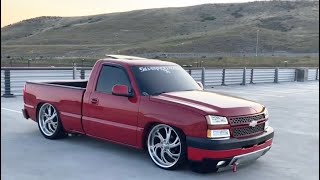 NBS Cateye Chevy Silverado Dropped On 24s [upl. by Ylyl134]