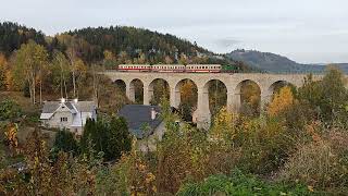 19102024 Sonderfahrt auf dem Viadukt in Smrzovka [upl. by Breger]