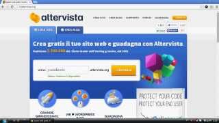 Tutorial 1  Come creare un sito web gratis su Altervista [upl. by Beverlee]