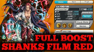 SHANKS FILM RED FULL BOOST GAMEPLAY [upl. by Ahsinirt349]