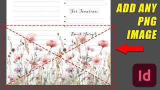 Adding a PNG image to Adobe InDesign [upl. by Holly]