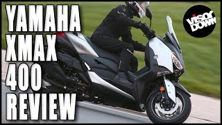 Yamaha XMAX 400 MaxiScooter Review  Visordowncom [upl. by Basset]