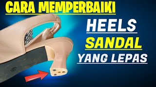 CARA MENGGANTI KARET HELLS SEPATU YANG LEPAS ATAU RUSAK [upl. by Atneuqal]