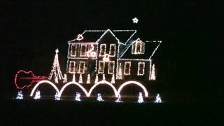 2012 Blue Christmas by Porky Pig Duane Brown Family Animated Christmas Light Show [upl. by Ear]