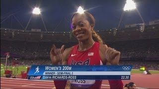 Womens 200m SemiFinal Full Races  London 2012 Olympics [upl. by Aloke665]