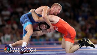 Kyle Dake brings bronze to United States in mens freestyle 74kg wrestling class  Paris Olympics [upl. by Wilma]