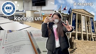 first day at korean uni 📓 grwm life update hanyang university korea diaries ep 11 [upl. by Tremml849]