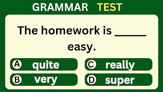 Test Your English Grammar Skills l Intensifiers Exercise For Beginners [upl. by Tomkiel]